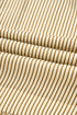 Brown Stripe Collared Neck Cuffed Long Sleeve Drop Waist Mini Dress